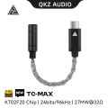 QKZ TC-MAX Pro HiFi DAC USB Type C To 3.5mm Headphone Amplifier Audio Decoder IEM AMP Mobile Phone Adapter CX31993 32bits/384kHz. 