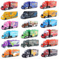 Disney Pixar mack Cars truck Racing 2 3 1 Toy Lightning McQueen Cruz Ramirez diecast Metal trailer Model lorry Children kid Gift. 
