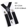 Elastic Kids Suspenders black Fashion Children Boys Braces Girls Adjustable Suspenders Baby Wedding Ties Accessories. 