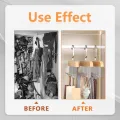 8 Hook Wooden Hanger for Clothes Hanging Rack Multi Hook Wardrobe Accessories Lingerie Belts Scarfs Tops Bras For Women. 