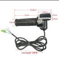 36v48v60v Handlebar Throttle Speed Controller Lcd Display Electric Bicycle Accelerator Accessories. 