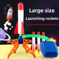 Kids Air Rocket Foot Pump Launcher Outdoor Toy Glowing Soaring Rocket Pressed Air Launcher Jumping Sport Games Toy For Boys And. 