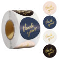 50-500pcs 1inch Blue Thank You Stickers For Envelope Sealing Labels Stationery Supplies Handmade Wedding  Decoration Sticker. 