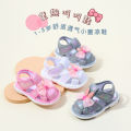 Baby Squeaky Shoes Summer Sandal High Quality Funny Toddler Sound Prewalking Sneaker Cute Butterfly-Bowknot for Kid Girls MY2401. 