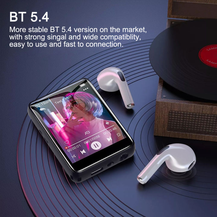 Metal%20MP3%20Player%20Bluetooth%205.4%20HiFi%20MP3%20Music%20Player%20Built-in%20Speaker%202.4inch%20Touch%20Screen%20MP4%20Player%20with%20E-book/Recording%20-%20Image%202