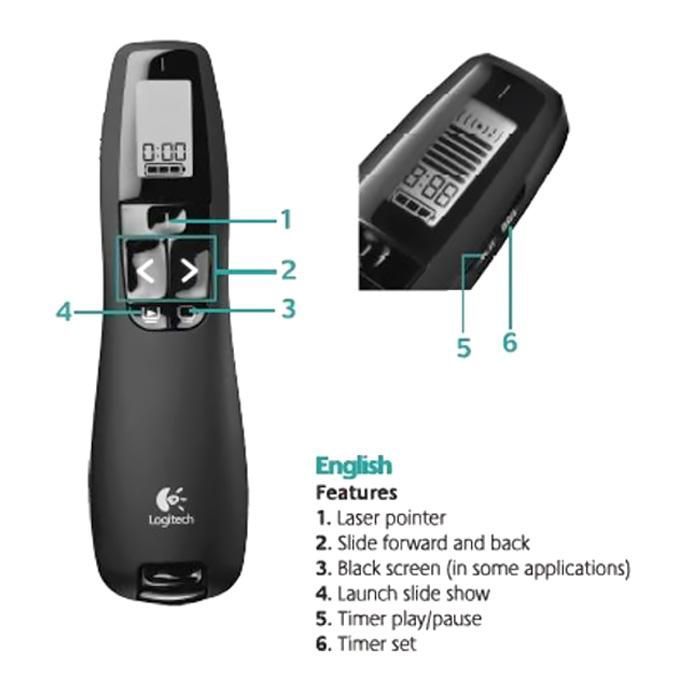 Logitech%20R800%20Wireless%20Presentation%20Remote%20with%20Laser%20Pointer%20-%20Image%203