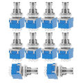 Miwayer 5/10Pcs 3PDT Footswitch Latching Stomp Switch-9 Pin True Bypass,Heavy Duty Metal for Guitar Pedal&Amplifier Replacement. 