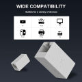 ZOERAX 2pcs RJ45 Cat6 Inline Coupler Ethernet Coupler, Ethernet Extender Connecter for Cat6/Cat5e/Cat5 Ethernet Cables. 
