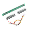 32 Level Indicator VU Meter Audio Level Meter Stereo Amplifier Adjustable Light Speed Board Module with AGC Mode. 