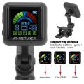 Aroma Guitar Tuner, Violin Tuner Guitar Clip‑on Tuner USB Rechargeable Built‑in Battery Violin Ukulele Tuner AT‑102 Black. 
