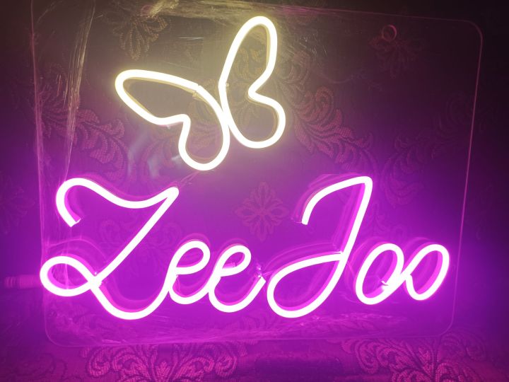 Customise Single Neon Name For BF And GF And Gifting