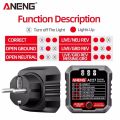 AC27 Smart Socket Tester EU/US Plug Polarity Phase Check Voltage Detector Test Electroscope Meter Circuit Breaker Finders. 