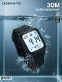 Lasika W-F157 Digital Sports Watch for Men & Boys - Waterproof Square Dial Rubber Strap LED Chronograph Wrist Watch. 