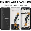 6.6" Black For ITEL A70 LCD itel A665L Display Touch Screen Digitizer Panel Assembly Replacement. 
