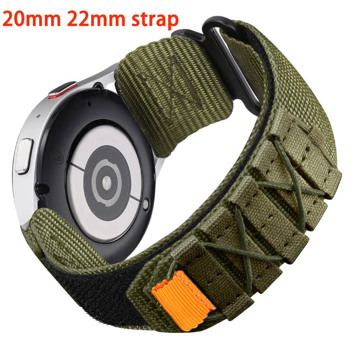 20mm 22mm Nylon Strap For Samsung Galaxy Watch 6 4 5 Pro Classic gear s3 Active 2 44mm 40mm correa bracelet Huawei GT 4 3 2 Band