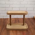 Hot Wooden Storage Shelf 2-Tiers Desktop Organizer Shelves Desk Display Rack Desktop Dressing Table Cosmetics Storage Rack YUZI.