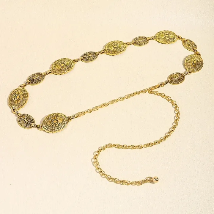 Retro%20style%20women's%20metal%20waist%20chain%20accessories%20Decorative%20circle%20carved%20chain%20belt%20high%20style%20accessories%20-%20Image%206