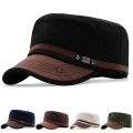 Men Unisex Army Hat Baseball Cap Cotton Cadet Hat Military Breathable Combat Fishing Flat Adjustable Cap.