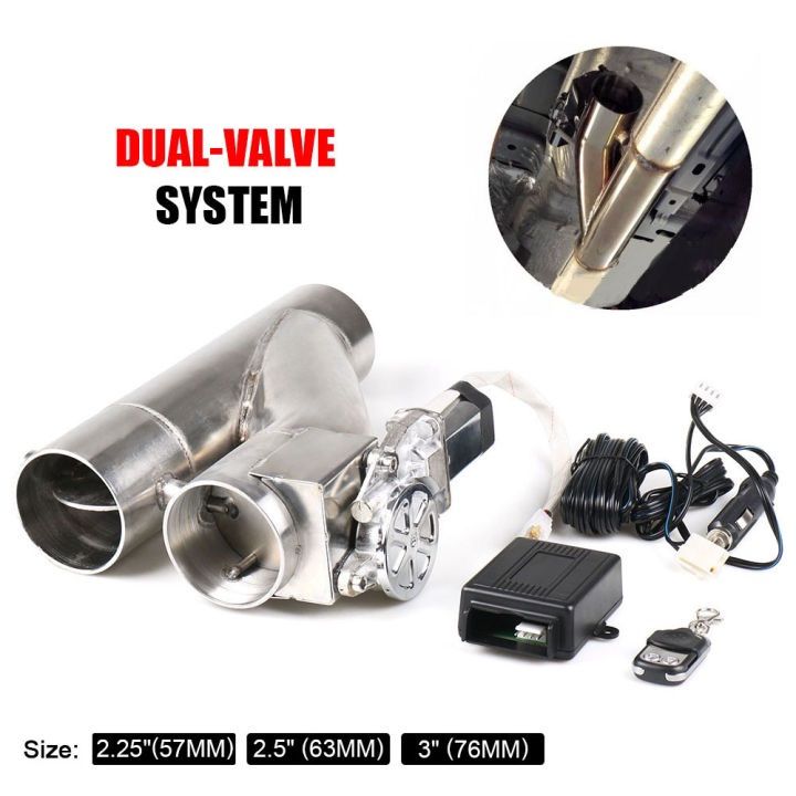 2.5''%20/%203.0''%20Cutout%20Stainless%20Steel%20Exhaust%20Cut%20Out%20Header%20Be%20Cut%20Pipe%20Electric%20Valve%20Exhaust%20Tip%20Muffler%20Kit%20-%20Image%202