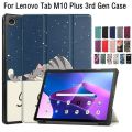 For  Xiaoxin Pad 2022 10.6" Tab M10 Plus 3rd Gen Case TB128FU TB125FU Funda Tablet Tri-Fold Magnetic Stand Cover+Film+Pen. 