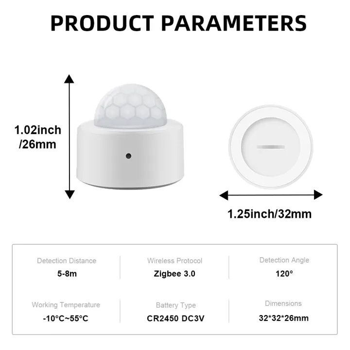1/2pcs%20Tuya%20Zigbee%20Mini%20PIR%20Motion%20Detector%20+%20Passive%20Infrared%20Security%20Burglar%20Alarm%20Sensor%20-%20Image%206