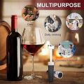 Vacuum Wine Stopper, Reusable Stoppers with Built-in Vacuum Pump Leakproof Wine Bottle Sealer Silicone Caps,Wine Saver. 