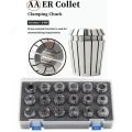 ER11 ER16 ER20 ER25 ER32 Set ER Spring Collet Chuck 0.015 0.008mm for CNC Milling Tool Holder Engraving Machine Lathe A Grade AA.