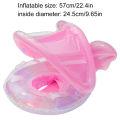 1PC Canopy Pool Float Ring, Inflatable Swim Tube, Swimming Accessories, For Summer Water Sports, Swim Ring, Pool Float Gear.