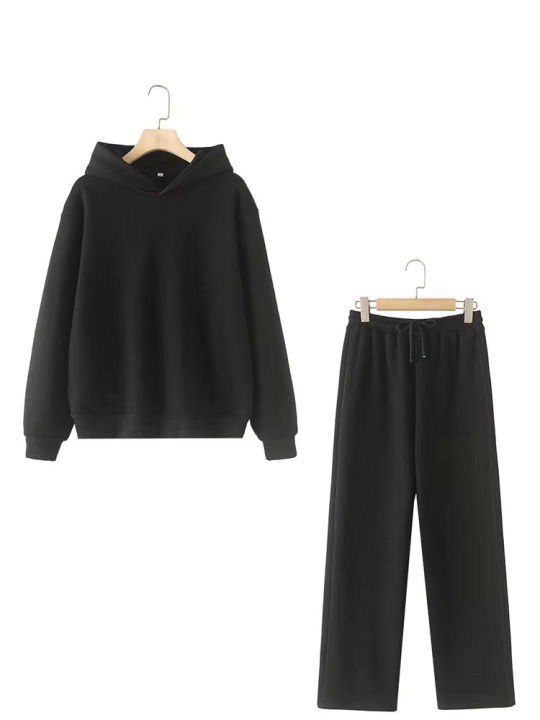 HH%20Women%20Solid%20Casual%20Sweatshirt%20Pant%20Suit%20Long%20Sleeve%20Hooded%20Fleece%20Pullover%20Coat%20Loose%20Straight%20Trousers%20Office%20Lady%20Sets%20-%20Image%204