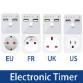 Multifunction Timer Socket 6 Hour Programmable Countdown Electronic Timer Smart Timing Outlet Time Controler EU US FR UK Plug. 