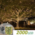 Green Cable LED Christmas String Fairy Lights Garland Outdoor Waterproof For Birthday Party Halloween Garden Room Decoration home decoration item. 