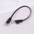 1Pcs Black cable rj45 ethernet 10 inch 25cm network cat patch cord internet cat6 wire.