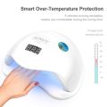 SUNUV UV LED Nail Lamp, UV LED Nail Polish Dryer Professional Gel Machine for Manicure and Pedicure with Sensor and 4 Timers 48W SUN5Plus. 