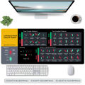 2025 New Stock Market Chart Pattern Mouse Pad Gaming Mouse Mat Gamer XXL Large Mousepad Desk Pads Rubber коврик Keyboard Mats. 