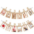 Baby First Birthday Banner, kraft paper Growth Record 1-12 Month Photo Props Baby Boy Girl Party Decoration Supplies.