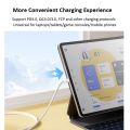 ROMOSS PD60W Dual USB-C / Type-C Data Cable Mobile Phone Laptop Fast Charging Cable 1m. 