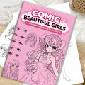 32 Pages Comic Drawing Book for Girls Beginners Step by Step Cartoon Art Sketching Notebook Cute Style. 