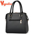 Yogodlns Luxury Embroidery Handbag For Women PU Leather Tassel Crossbody Bag Designer Handle Bag Brand Female Shoudler Bag bolso.