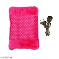 Electric Hot Water Velvet Bottle Heat Pad For Pain Relief - Multicolour. 