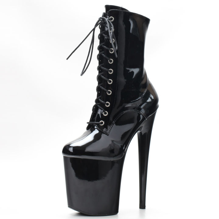 Stripper%208"%20Platform%20Lace%20Up%20C%D1%82%D1%80%D0%B8%D0%BF%D1%8B%20Pole%20Dance%20Ankle%20High%20Boots%20In%20Stock%20Fast%20Shipping%20Size36-43%20-%20Image%207