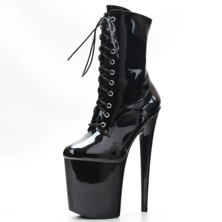 Stripper%208"%20Platform%20Lace%20Up%20C%D1%82%D1%80%D0%B8%D0%BF%D1%8B%20Pole%20Dance%20Ankle%20High%20Boots%20In%20Stock%20Fast%20Shipping%20Size36-43%20-%20Image%207