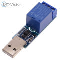 USB Serial Port Control 1 Channel Relay Module 5V 10A CH340 Overcurrent Protection Computer Command Control Switch Smart Home. 