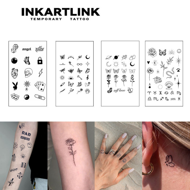 Minimalist Temporary Tattoo,Lasts To 15 Days New Technology Magic Waterproof Semi Permanent Sticker.