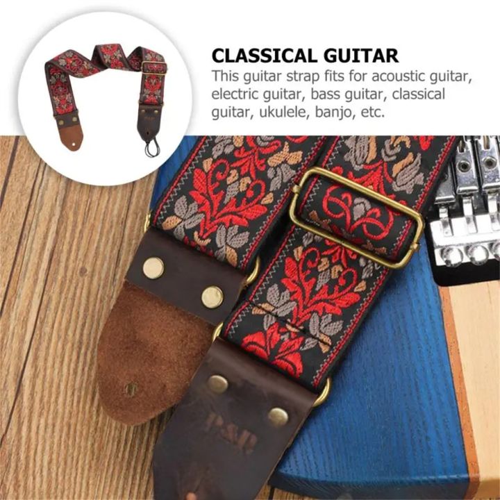 Miwayer%20Embroidered%20Guitar%20Strap%20Soft%20Vintage%20Flowers%20Adjustable%20Creative%20Watch%20Bands%20Cotton%20Belt%20&%20Leather%20Head%20-%20Image%205