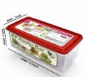 Plastic Freezer Food Grade Storage Box, Freshy Food Box, Refrigerator Storage Box, Food Storage Containers With Lid - 4000ml  ( Pack Of 1 PIECE ). 