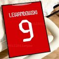 1pc Famous Football Legend Jersey Canvas Poster Self-adhesive Art Waterproof Paper Sticker Coffee House Bar Room Wall Decor. 
