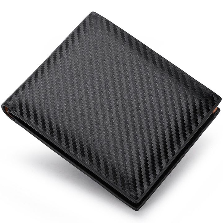 New%20Carbon%20Fiber%20Short%20Wallet%20Men's%20Card%20Bag%20Integrated%20Zipper%20Change%20Bag%20Holder%20-%20Image%202
