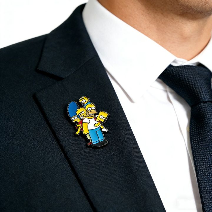 8Pcs%20Simpsons%20Family%20Homer%20Marge%20Bart%20Lisa%20Maggie%20Enamel%20Pins%20Cartoon%20Character%20Brooches%20for%20Backpacks%20Badges%20Fashion%20Jewelry%20-%20Image%204