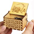 HOT Wooden Hand Crank Black Jurassic Park Music Box Children's Holiday s Christmas s New Year . 