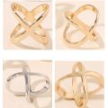 X-Shaped Scarf Clips - Elegant Silk Scarf Buckle Rings for Shawl T-Shirt Hem, Multi-Functional Fashion Clips for Women. 